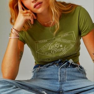 NWT Lucky Label Reissue, Crew-Neck Cotton Tee, M